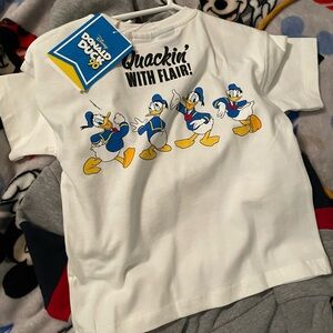 Disney Donald Duck White Kids T-Shirt